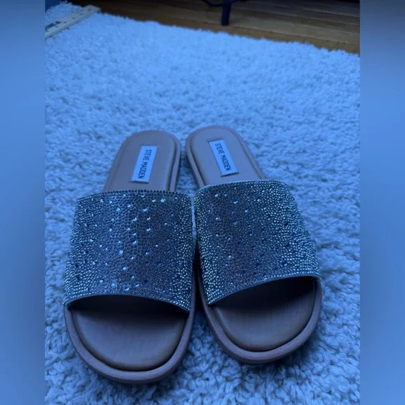 Women’s 7 Steve Madden Sienna-R Rhinestone Sandals NEW - Picture 6 of 9